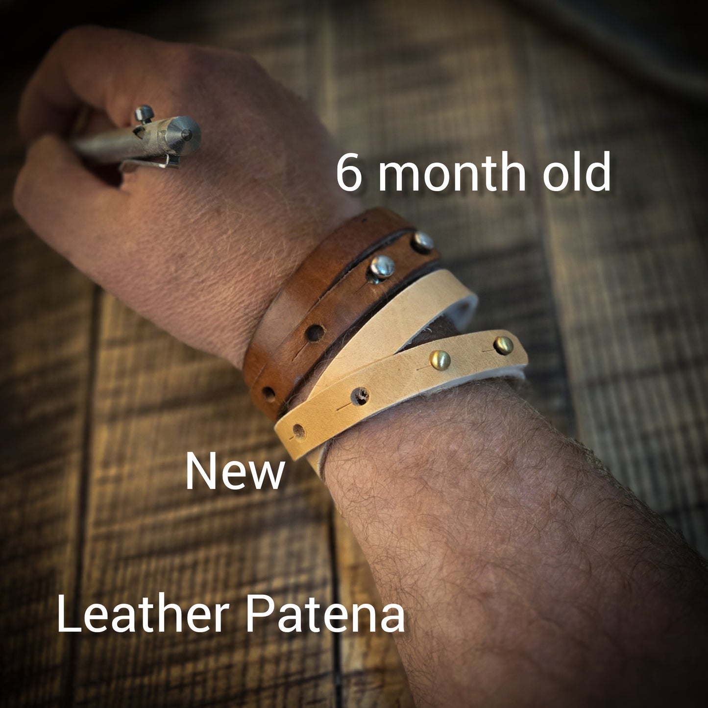 Double Cuff Bracelet (7oz to 8 oz Leather)