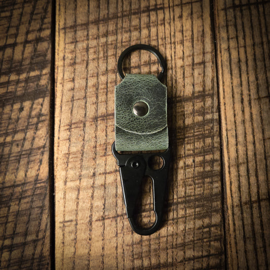 Leather Keychain (Sage Green)