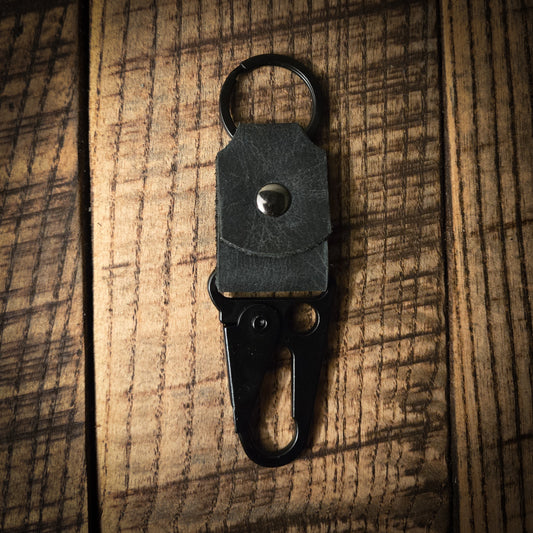 Leather Keychain (Antique Black)
