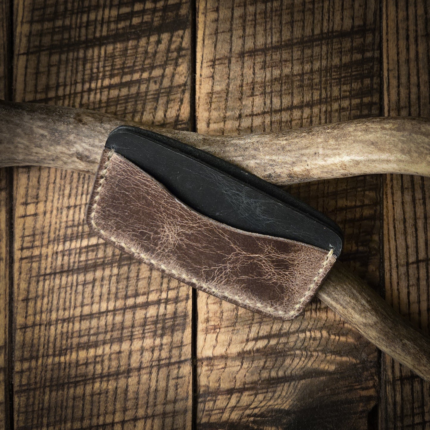 Yellow Quill Wallet ( Black and Brown)