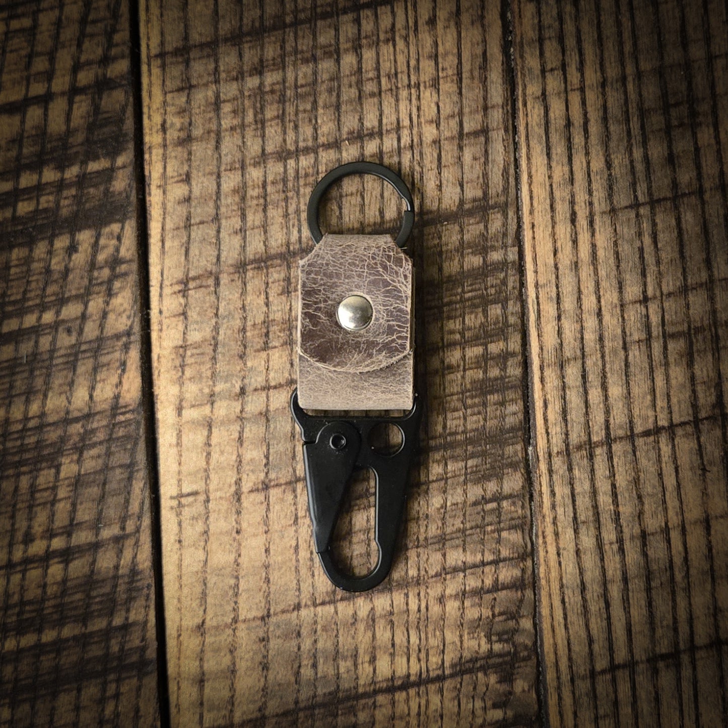 Leather Keychain (Dusk Brown)